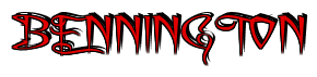 Rendering "BENNINGTON" using Charming
