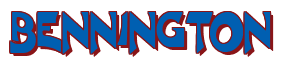 Rendering "BENNINGTON" using Crane