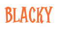 Rendering "BLACKY" using Cooper Latin