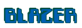 Rendering "BLAZER" using Computer Font