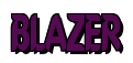 Rendering "BLAZER" using Callimarker