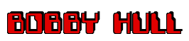 Rendering "BOBBY HULL" using Computer Font