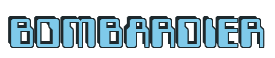 Rendering "BOMBARDIER" using Computer Font
