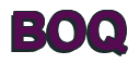 Rendering "BOQ" using Arial Bold