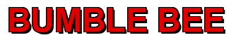 Rendering "BUMBLE BEE" using Arial Bold