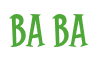 Rendering "Ba Ba" using Cooper Latin