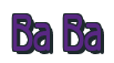 Rendering "Ba Ba" using Beagle