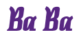 Rendering "Ba Ba" using Color Bar