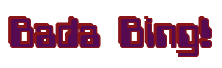 Rendering "Bada Bing!" using Computer Font