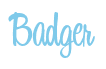 Rendering "Badger" using Bean Sprout