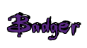 Rendering "Badger" using Buffied