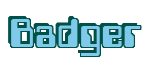 Rendering "Badger" using Computer Font