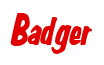 Rendering "Badger" using Big Nib