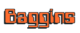 Rendering "Baggins" using Computer Font