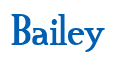 Rendering "Bailey" using Credit River