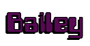 Rendering "Bailey" using Computer Font