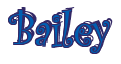 Rendering "Bailey" using Curlz
