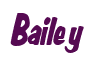 Rendering "Bailey" using Big Nib