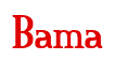 Rendering "Bama" using Credit River