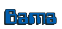Rendering "Bama" using Computer Font