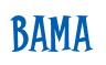 Rendering "Bama" using Cooper Latin