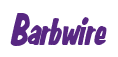 Rendering "Barbwire" using Big Nib