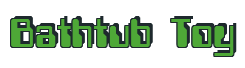 Rendering "Bathtub Toy" using Computer Font