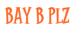 Rendering "Bay B Plz" using Cooper Latin