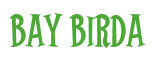 Rendering "Bay Birda" using Cooper Latin