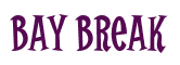 Rendering "Bay Break" using Cooper Latin