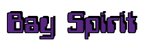 Rendering "Bay Spirit" using Computer Font
