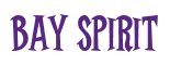 Rendering "Bay Spirit" using Cooper Latin