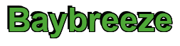 Rendering "Baybreeze" using Arial Bold