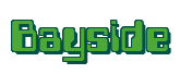 Rendering "Bayside" using Computer Font