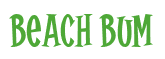 Rendering "Beach Bum" using Cooper Latin