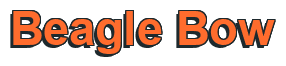 Rendering "Beagle Bow" using Arial Bold