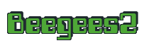 Rendering "Beegees2" using Computer Font