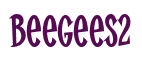Rendering "Beegees2" using Cooper Latin