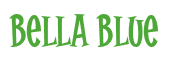 Rendering "Bella Blue" using Cooper Latin