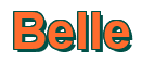 Rendering "Belle" using Arial Bold