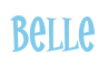 Rendering "Belle" using Cooper Latin
