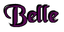 Rendering "Belle" using Black Chancery
