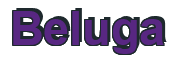 Rendering "Beluga" using Arial Bold