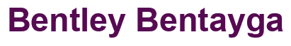 Rendering "Bentley Bentayga" using Arial Bold