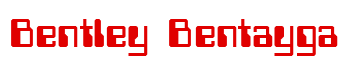 Rendering "Bentley Bentayga" using Computer Font