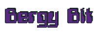Rendering "Bergy Bit" using Computer Font