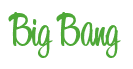 Rendering "Big Bang" using Bean Sprout