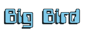 Rendering "Big Bird" using Computer Font