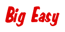 Rendering "Big Easy" using Big Nib
