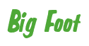Rendering "Big Foot" using Big Nib